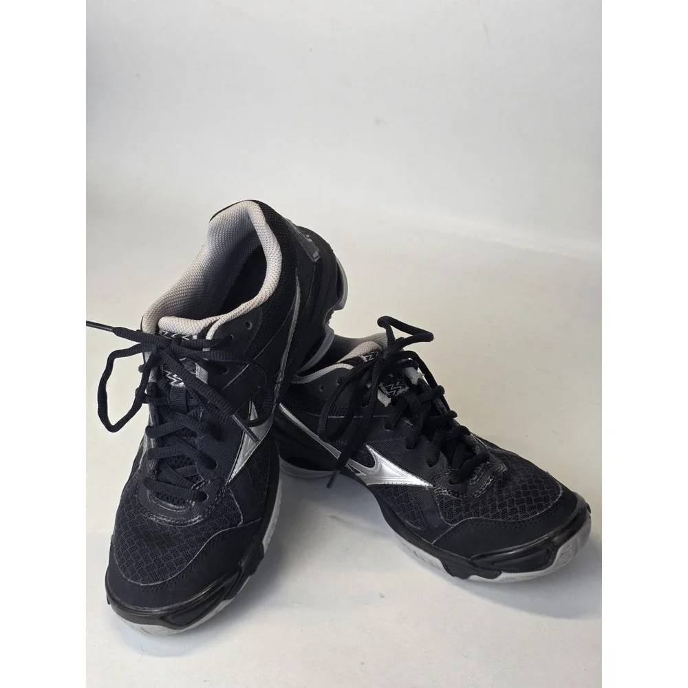 Mizuno Wave Bolt 7 Women's Sneakers Size 8 Black Gray‎ Running Shoes V1GC186003